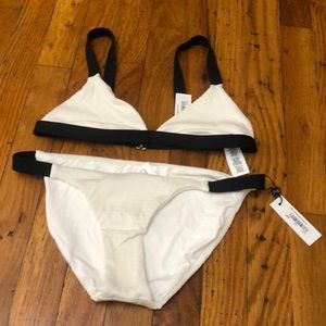 Vitamin A bikini black and white bikini size S top and M bottom